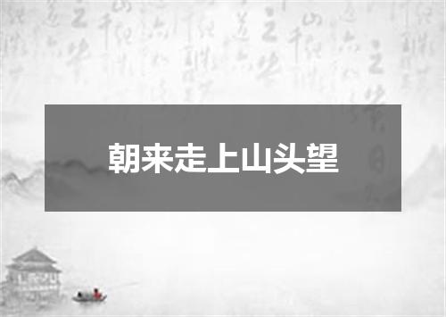 朝来走上山头望