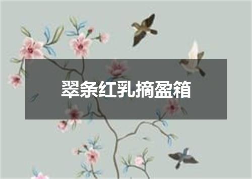 翠条红乳摘盈箱