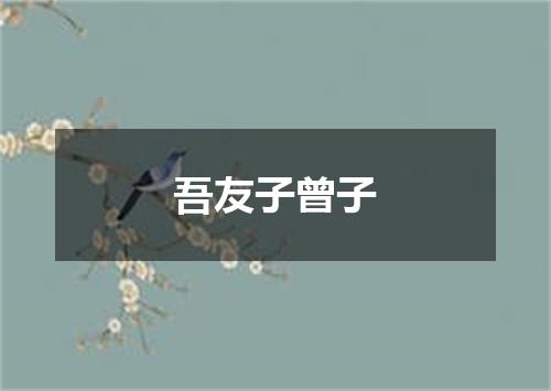 吾友子曾子