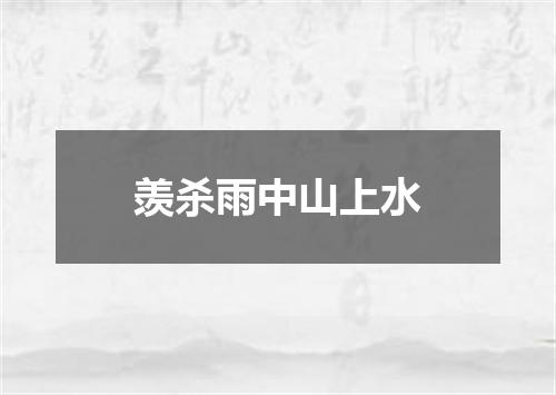 羡杀雨中山上水