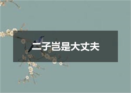 二子岂是大丈夫