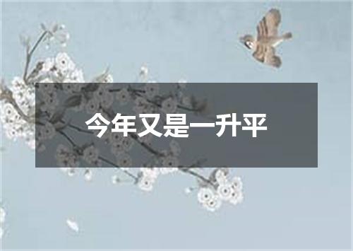 今年又是一升平