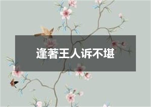 逢著王人诉不堪