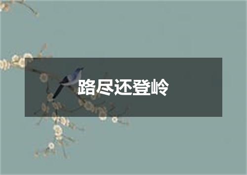 路尽还登岭