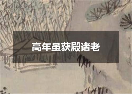 高年虽获殿诸老