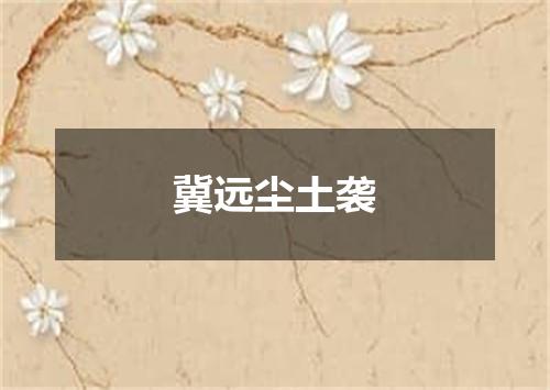 冀远尘土袭