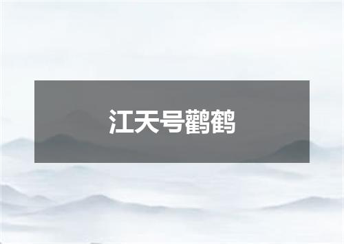 江天号鹳鹤