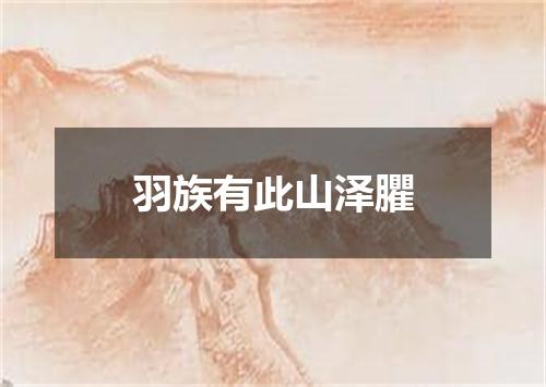 羽族有此山泽臞