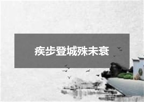 疾步登城殊未衰