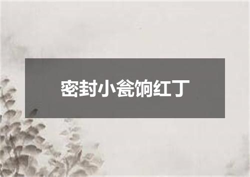 密封小瓮饷红丁