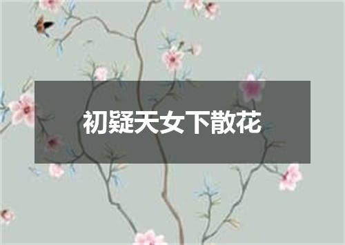 初疑天女下散花
