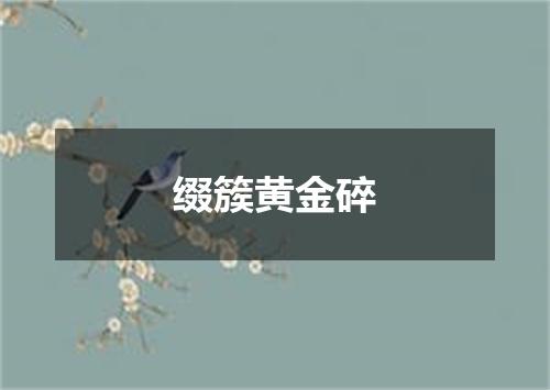 缀簇黄金碎