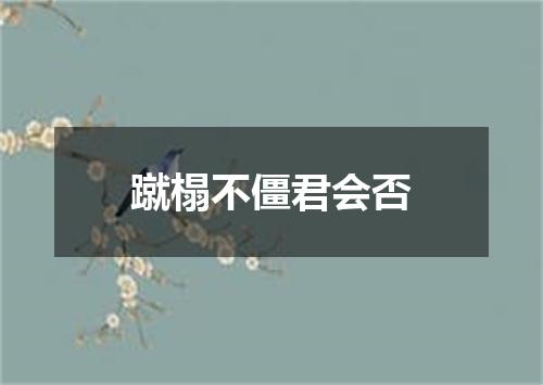 蹴榻不僵君会否