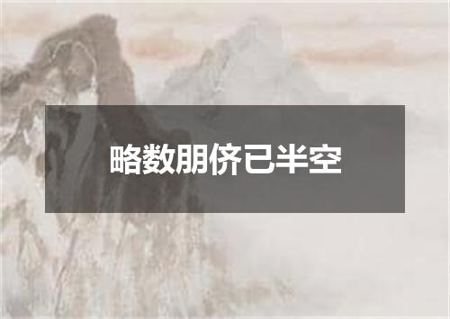 略数朋侪已半空