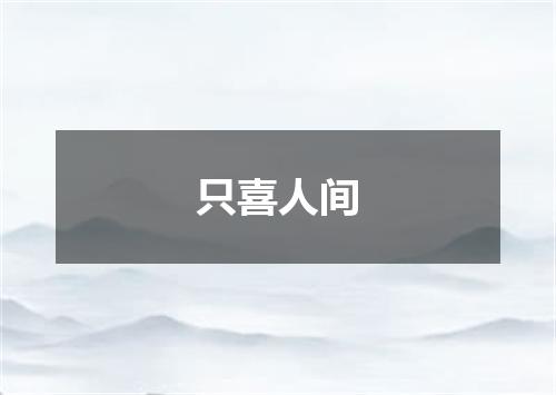 只喜人间