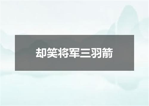 却笑将军三羽箭