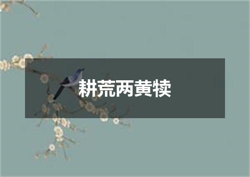 耕荒两黄犊