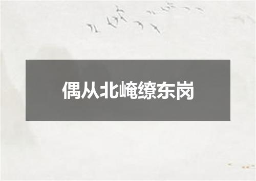 偶从北崦缭东岗