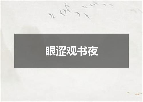 眼涩观书夜