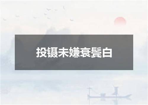 投镊未嫌衰鬓白