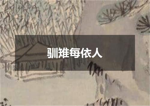 驯雉每依人