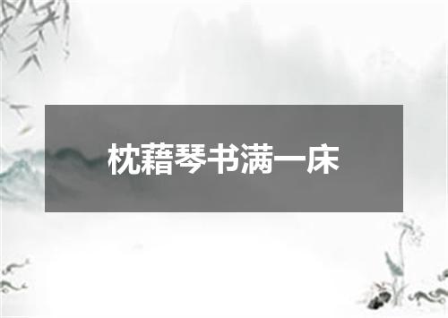 枕藉琴书满一床