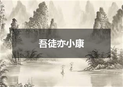 吾徒亦小康