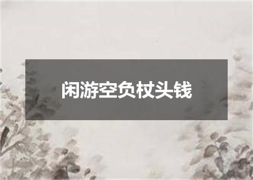闲游空负杖头钱