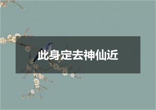 此身定去神仙近
