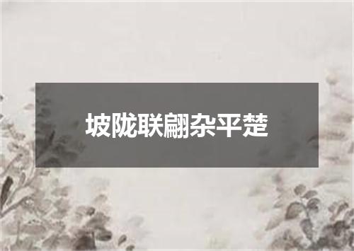 坡陇联翩杂平楚