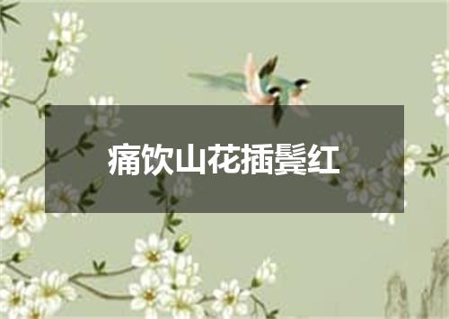 痛饮山花插鬓红