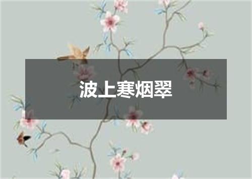 波上寒烟翠
