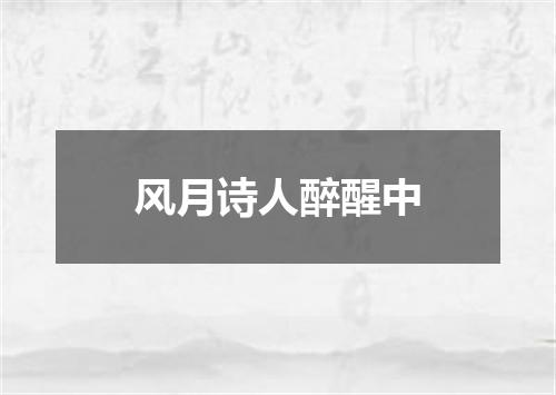风月诗人醉醒中