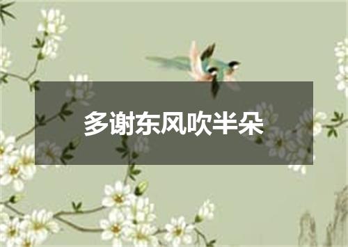 多谢东风吹半朵