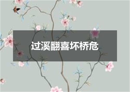 过溪翻喜坏桥危
