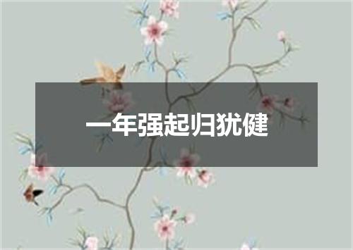 一年强起归犹健