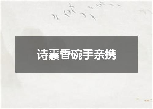 诗囊香碗手亲携