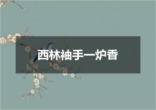 西林袖手一炉香