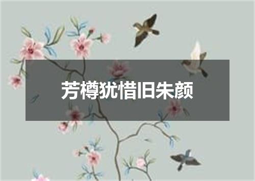 芳樽犹惜旧朱颜