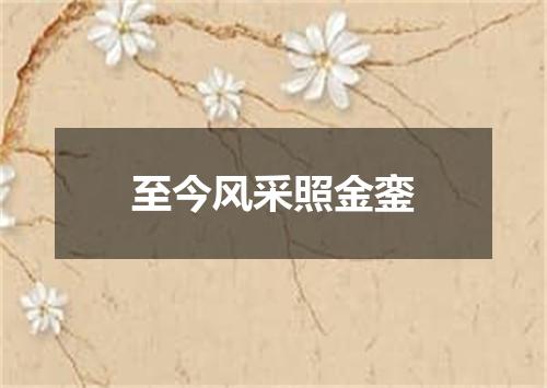 至今风采照金銮