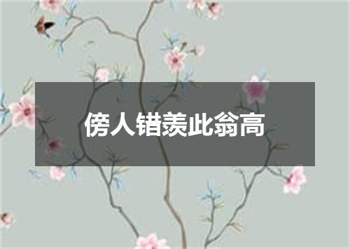 傍人错羡此翁高
