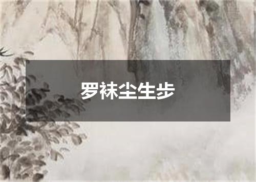 罗袜尘生步