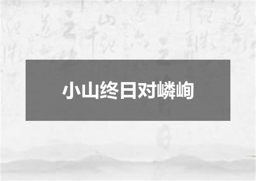 小山终日对嶙峋