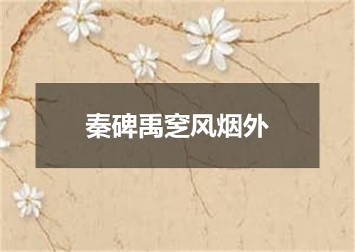 秦碑禹窆风烟外