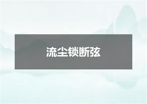 流尘锁断弦