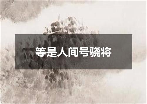 等是人间号骁将