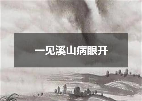 一见溪山病眼开
