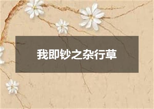 我即钞之杂行草