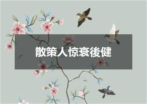 散策人惊衰後健