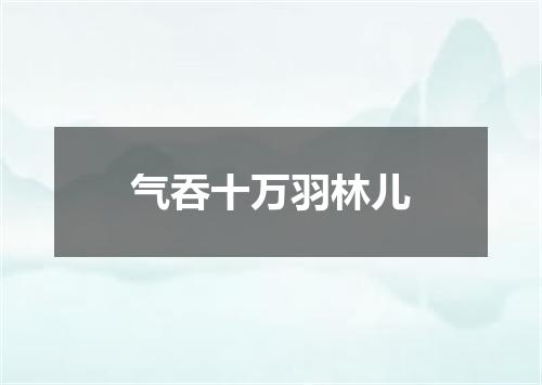 气吞十万羽林儿